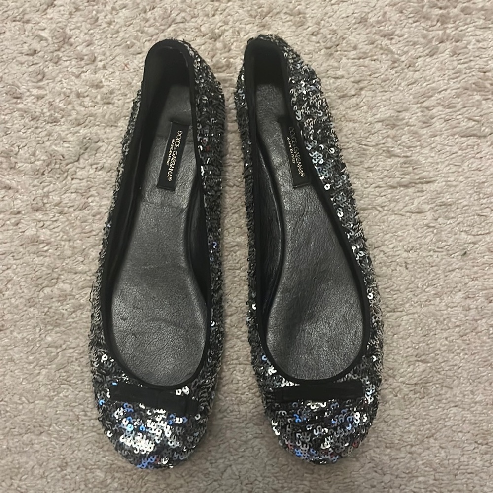 Dolce & Gabbana Glittery Flats